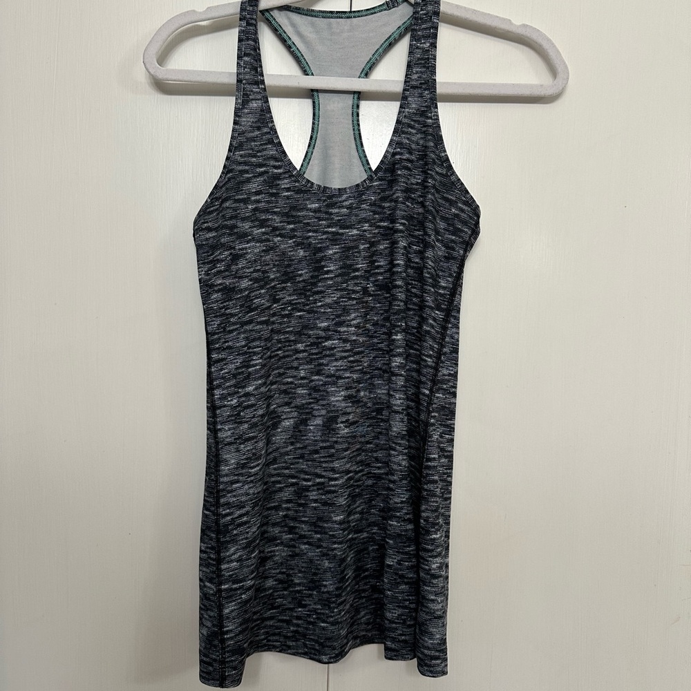 Lululemon Athletica Black and Gray Tank Top